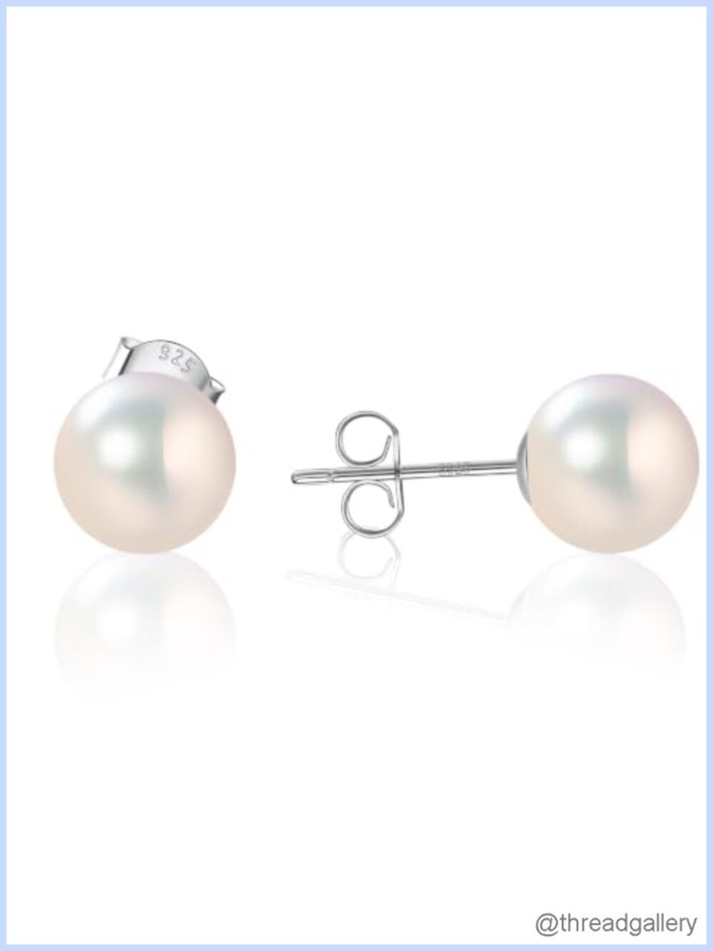 Sterling Silver Freshwater Pearl Stud Earrings